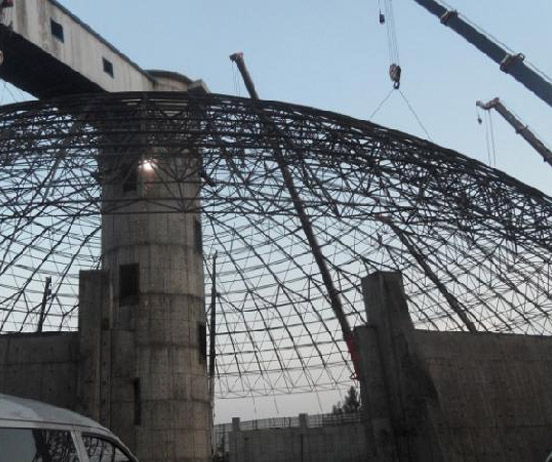 丰县网架分条或分块安装法