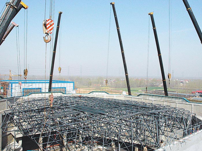 丰县网架高空滑移法